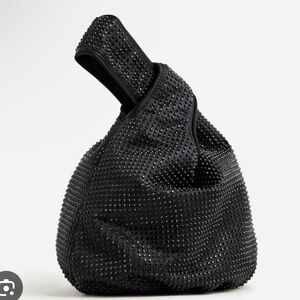 JCrew Santorini bag with crystals- black